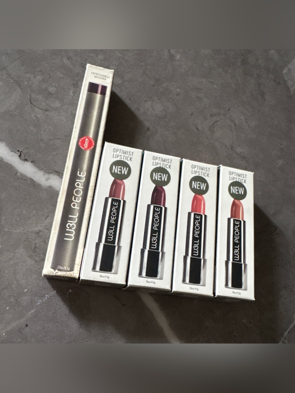 W3LL PEOPLE Optimist Lipstick Quartet — Plum, Deep Berry, Coral, Warm Rose